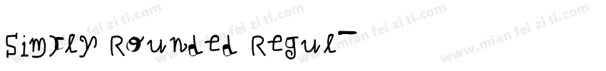 Simply Rounded Regul字体转换